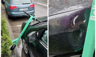 Surpriza neplăcută a unui șofer clujean: Și-a găsit mașina vandalizată